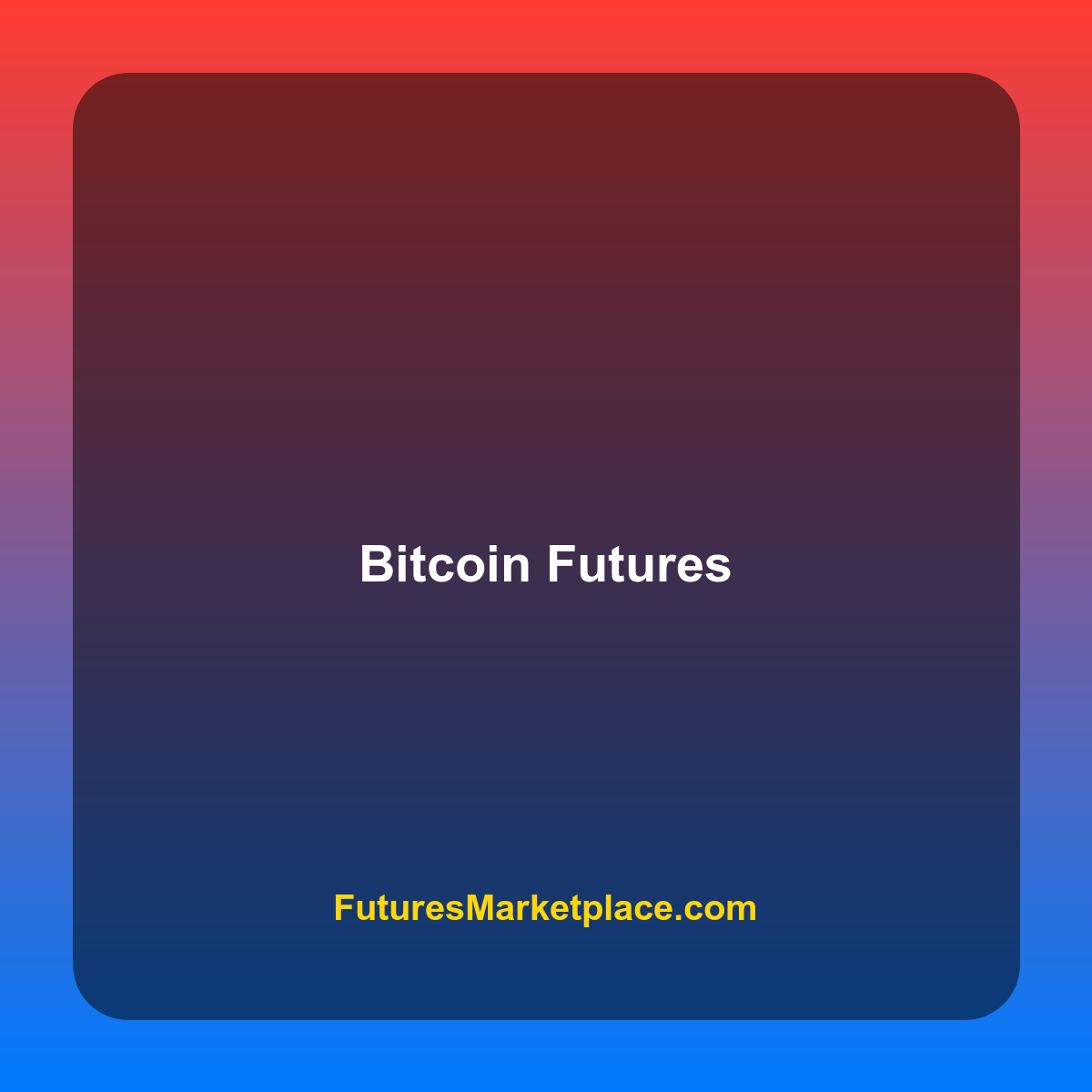 Bitcoin Futures Marketplace emoji tile — FuturesMarketplace.com