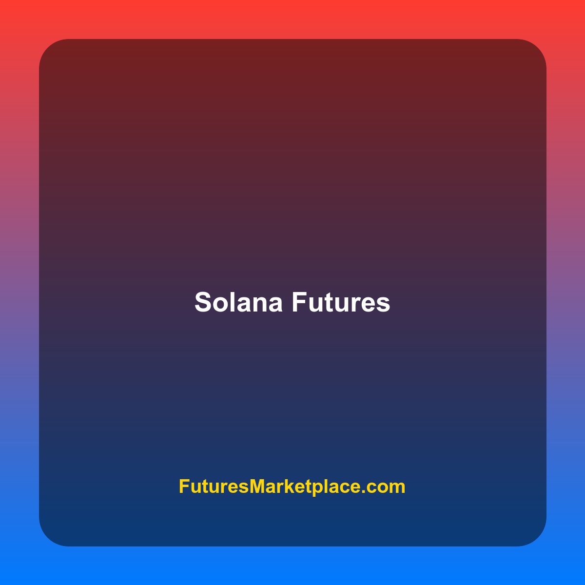 Solana Futures Marketplace emoji tile — FuturesMarketplace.com